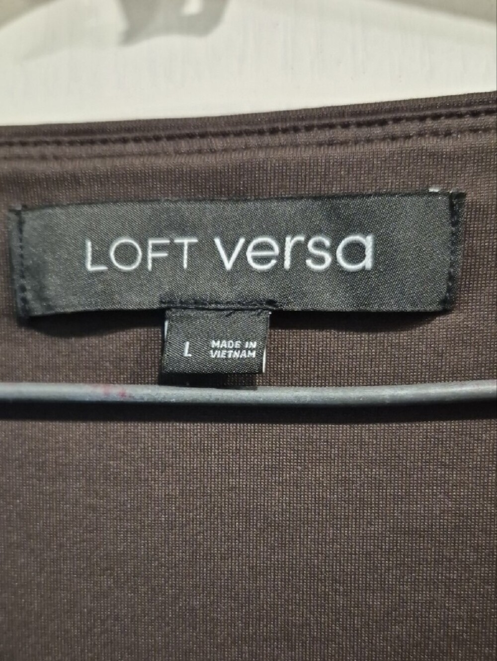 LOFT Brown Scoop Neck Short Sleeve Tee - Picture 2 of 4